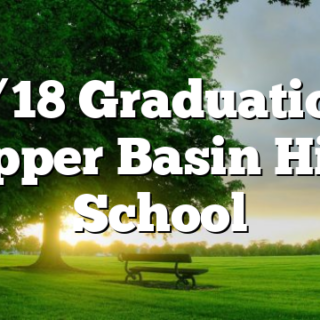 5/18 Graduation Copper Basin High School