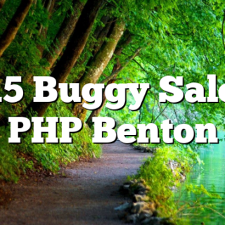 5/15 Buggy Sale at PHP Benton