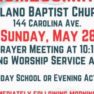 5/28 Delano Baptist Church Homecoming