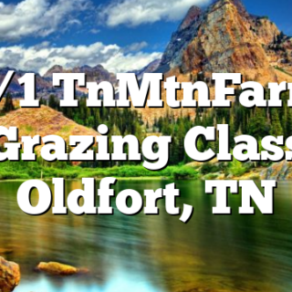 6/1 TnMtnFarm Grazing Class Oldfort, TN