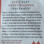 7/8 PAINT THE TOWN RED & GRAY WATER BALLOON TOURNAMENT