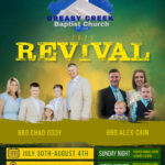 7/30 Greasy Creek Baptist Church Revival Begins