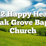 7/12 Happy Hearts at Oak Grove Baptist Church