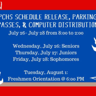 7/26-28 Polk County High School Parking Passes & Computer Distribution Days