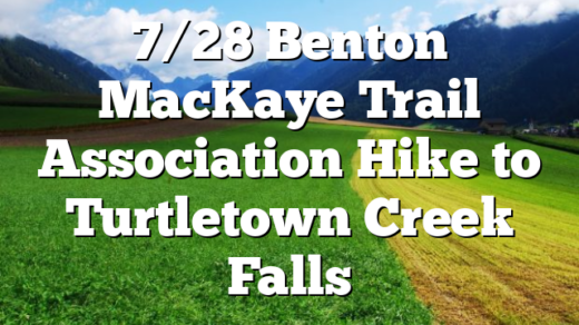 7/28 Benton MacKaye Trail Association Hike to Turtletown Creek Falls