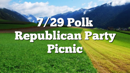 7/29 Polk Republican Party Picnic