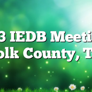 8/3 IEDB Meeting Polk County, TN