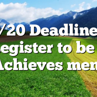 10/20 Deadline to Register to be a tnAchieves mentor