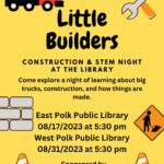 8/17 Little Builders STEM Night at East Polk Library