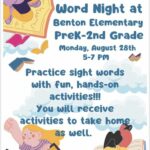 8/28 Benton Elementary School Family Sight Word Night