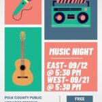 9/12 Music Night at East Polk Library