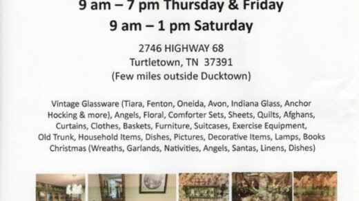 8/10 Estate Sale Turtletown, TN