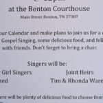 9/2 Joint Heirs Annual Singing on the Square Benton Courthouse