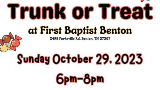 10/29 Trunk or Treat at First Baptist Benton