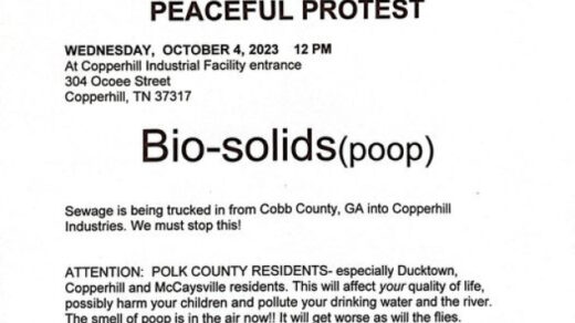 10/4 Peaceful Poop Protest Copperhill, TN