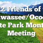 9/12 Friends of the Hiwassee/Ocoee State Park Monthly Meeting