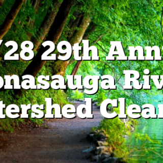 10/28 29th Annual Conasauga River Watershed Cleanup