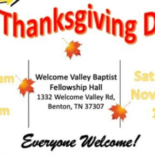 11/18 FREE Community Thanksgiving Dinner Benton, TN
