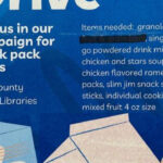 11/9 Polk County Libraries Food Drive Deadline
