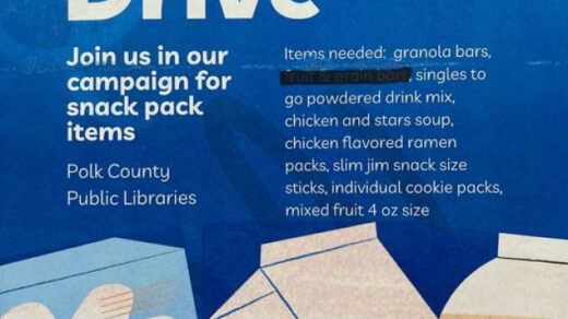 11/9 Polk County Libraries Food Drive Deadline