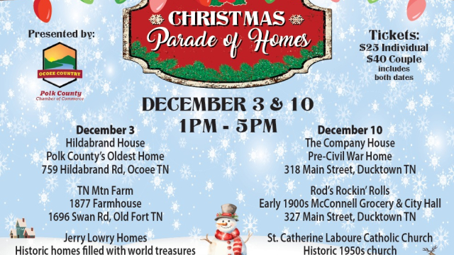 12/3&10 Polk Christmas Parade of Homes – Polk County Tennessee EVENTS