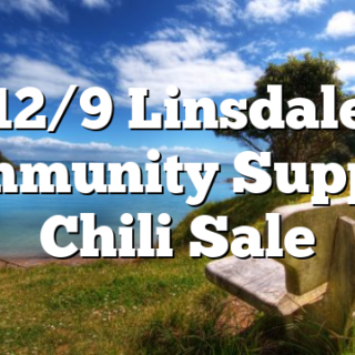 12/9 Linsdale Community Support Chili Sale