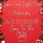 12/10 Cookson Creek Baptist Christmas Play