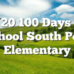 1/20 100 Days of School South Polk Elementary