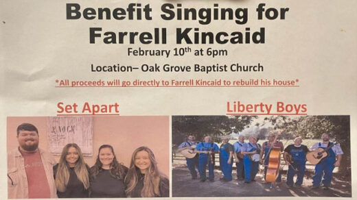 2/10 Benefit Singing for Farrell Kincaid Benton, TN