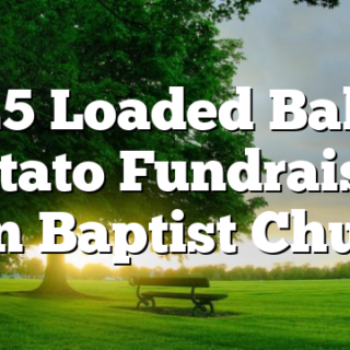 2/25 Loaded Baked Potato Fundraiser Zion Baptist Church