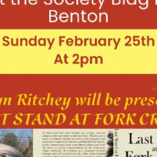 2/25 Polk County ,TN Historical and Genealogical Society Presentation Benton, TN