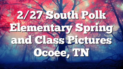 2/27 South Polk Elementary Spring and Class Pictures Ocoee, TN