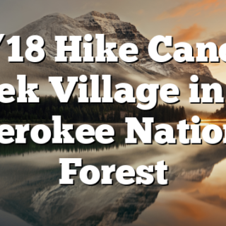 3/18 Hike Caney Creek Village in the Cherokee National Forest