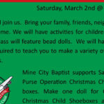 3/2 Arts & Crafts Event Mine City Baptist Church