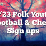 3/23 Polk Youth Football & Cheer Sign ups