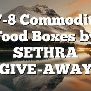 3/7-8 Commodities Food Boxes by SETHRA GIVE-AWAY