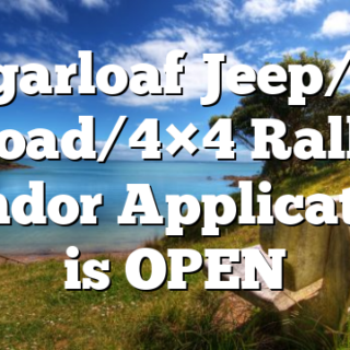 Sugarloaf Jeep/Off Road/4×4 Rally Vendor Application is OPEN