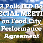 3/12 Polk IED Board SPECIAL MEETING on Food City Performance Agreement