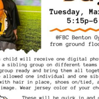 3/12 Kids Soccer League Picture Day FBC Benton Gym