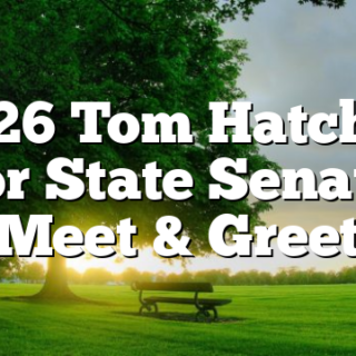 3/26 Tom Hatcher for State Senate Meet & Greet