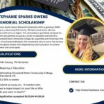3/15-4/30/24 Stephanie Sparks Owens Memorial Scholarship Application Period