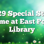 4/29 Special Story Time at East Polk Library