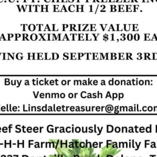 9/3 Beef Drawing Deadline to Support West Polk Fire Station #7