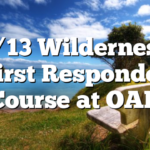 5/13 Wilderness First Responder Course at OAR
