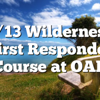 5/13 Wilderness First Responder Course at OAR