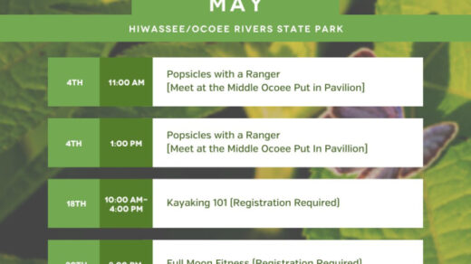 5/18 Kayaking 101 Hiwassee/Ocoee State Park Program
