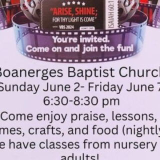 6/2-7 Boanerges Baptist Church VBS