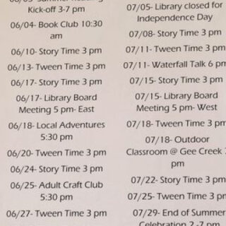 6/13 West Polk Library Tween Time