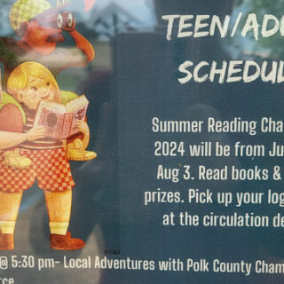 6/18 Adult/Teen Reading Program at West Polk Library