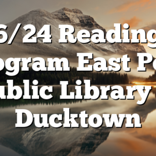 6/24 Reading Program East Polk Public Library in Ducktown